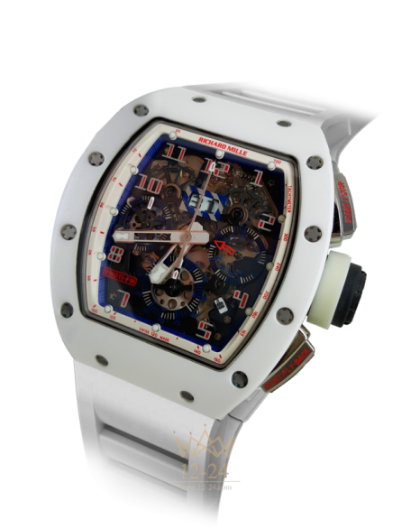 replica Richard Mille Men's Collection Mens Watch RM 011 White Ceramic