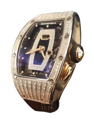 replica Richard Mille Women's Collection Womens Watch RM 037 Date Diamonds Black Dial