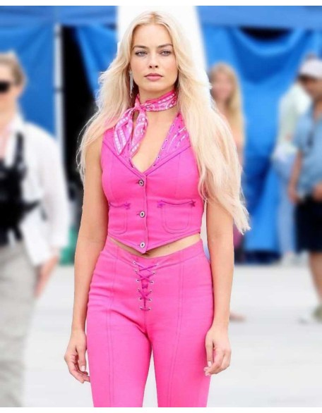 Margot Robbie Barbie Pink Vest
