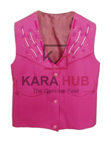 Margot Robbie Barbie Pink Vest
