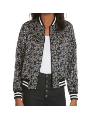 Emily In Paris Emily Printed Black Jacket
