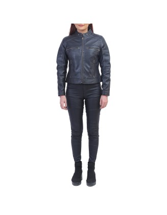 Jane Black Biker Leather Jacket
