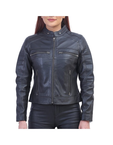 Jane Black Biker Leather Jacket
