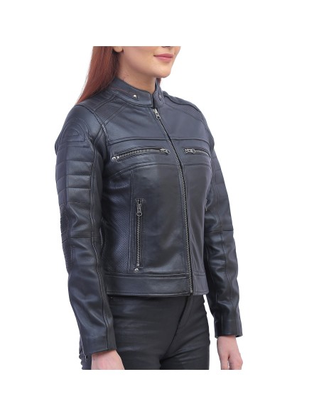 Jane Black Biker Leather Jacket
