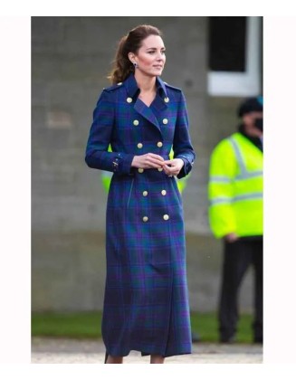 Kate Middleton Tartan Coat
