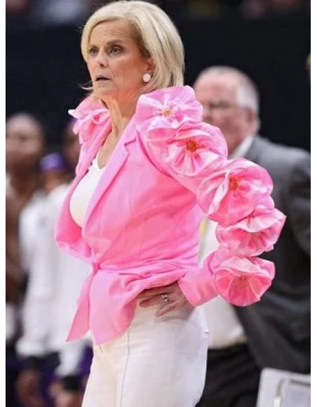 Kim Mulkey Pink Jacket
