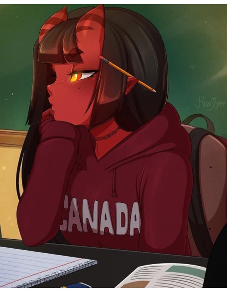 Meru The Succubus Canada Hoodie
