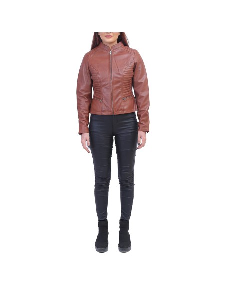 Rachel Womens Brown Padded Jacket
