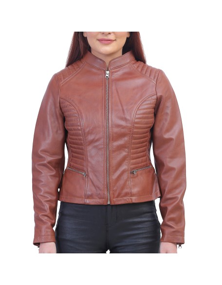 Rachel Womens Brown Padded Jacket
