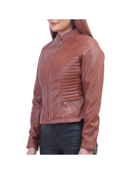 Rachel Womens Brown Padded Jacket
