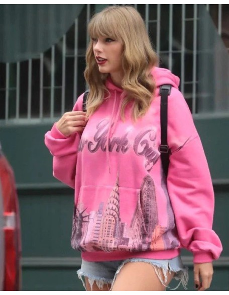 Taylor Swift New York City Pink Hoodie
