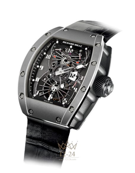 replica Richard Mille Men's Collection Mens Watch RM 022 Tourbillon Aerodyne Dual Time Zone