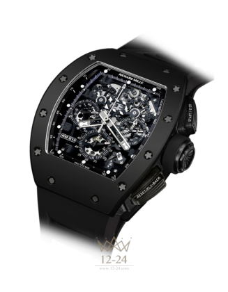 replica Richard Mille Men's Collection Mens Watch RM 011 Automatic Flyback Chronograph Black Phantom