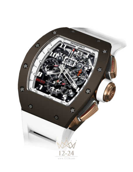 replica Richard Mille Limited Editions Mens Watch RM 011 Flyback Chronograph Brown Ceramic