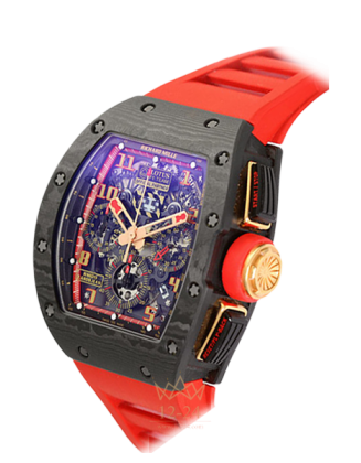 replica Richard Mille Men's Collection Mens Watch RM 011 Lotus F1 Team Romain Grosjean Red