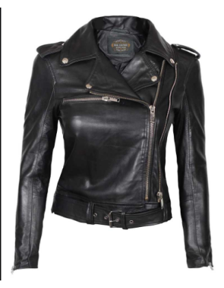 Arkansas Womens Motorcycle Black Asymmetrical Leather Jacket
