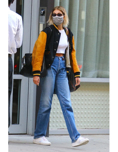 Kaia Gerber Sports the Best Ever Nail Bomer Jacket
