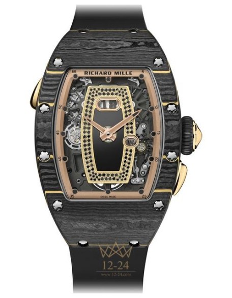 replica Richard Mille Women's Collection Womens Watch RM 037 Gold TPT Carbon